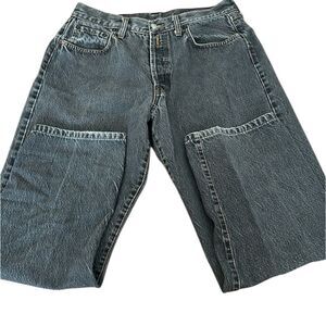 Replay men’s size 36 901 button front faded black jeans GUC